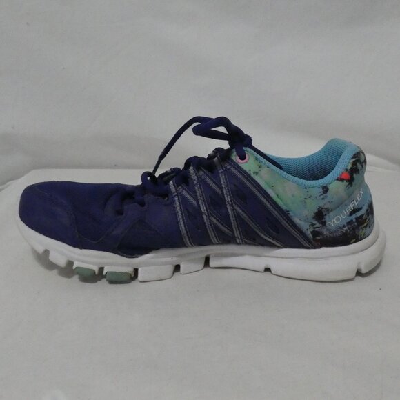 REEBOK - YourFlex - MicroWeb | 8.5 | Women's Trainette Blue Shoes - Picture 9 of 13